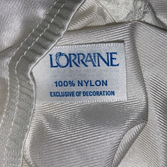Vintage Lorraine White Long Slip Skirt Size Tall Small - Picture 11 of 12
